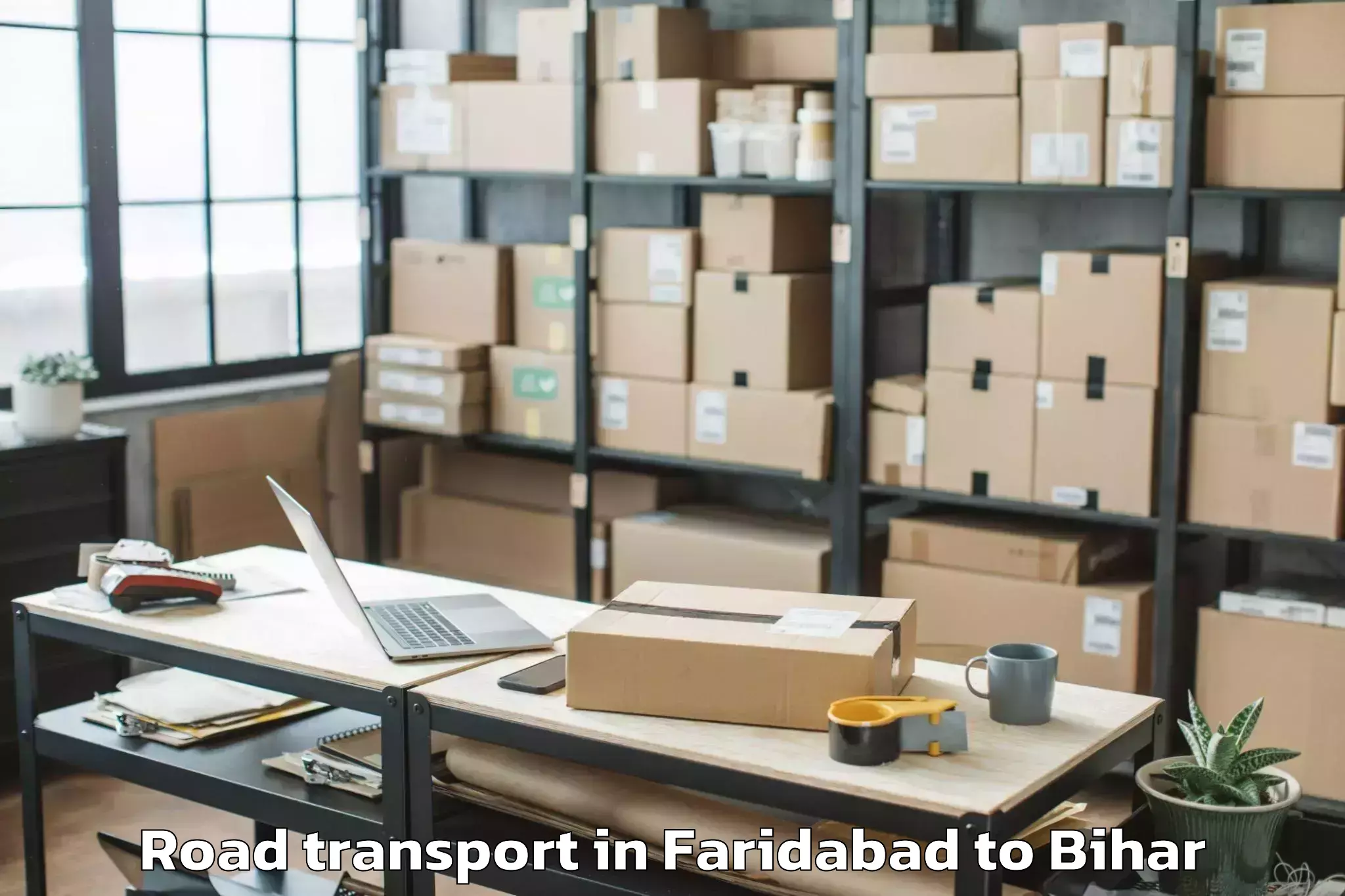 Quality Faridabad to Chiraia Road Transport